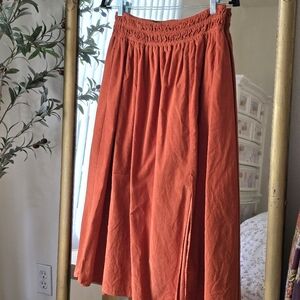 House of Harlow 1960 Orange Midi Skirt